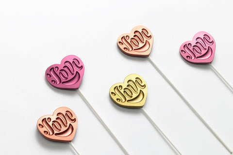 Regalo pirueta chocolate corazón para San Valentín pareja o clientes